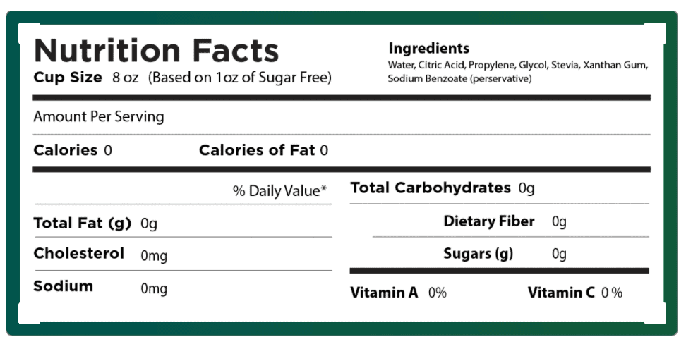 Kona Ice Ingredients